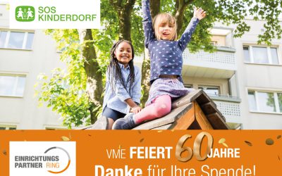 Spendenaktion zum Jubiläum: Industriepartner des VME unterstützen SOS-Kinderdorf mit 36.300 Euro